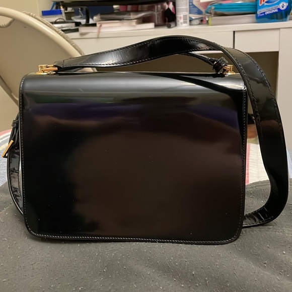 Yves Saint Laurent LE CARRÉ SATCHEL SAINT LAURENT LEATHER with dust bag - Picture 7 of 11